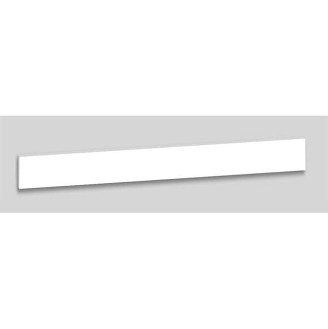 Madeli - Madeli Quarztstone Side Splah, 18'' x 4'' x 3/4'', White - White