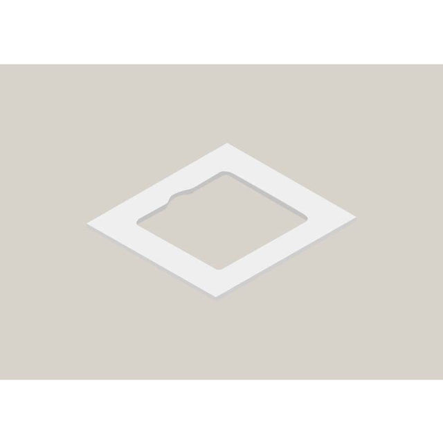 Madeli - Madeli X-Stone Countertop, 24'' x 22'' x 3/4'', Cut-out for XTU2015-20-XXX-WH or XTU1845-20-XXX-WH , Glossy White - Glossy White