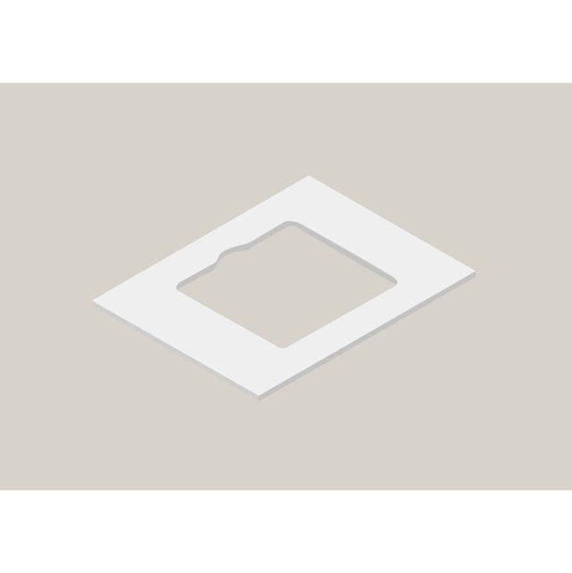Madeli - Madeli X-Stone Countertop, 36'' x 22'' x 3/4'', Cut-out for CB-7124-XXX-WH, Glossy White - Glossy White