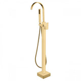 Maidstone - Contemporary Freestanding Faucet - Gooseneck - Brushed Brass
