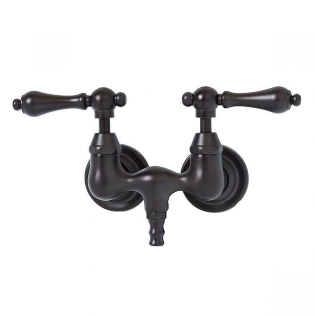 Maidstone - Tub Wall Mount English Telephone Faucet - Down Spout - Brushed Nickel