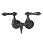 Maidstone - Tub Wall Mount English Telephone Faucet - Down Spout - Brushed Nickel