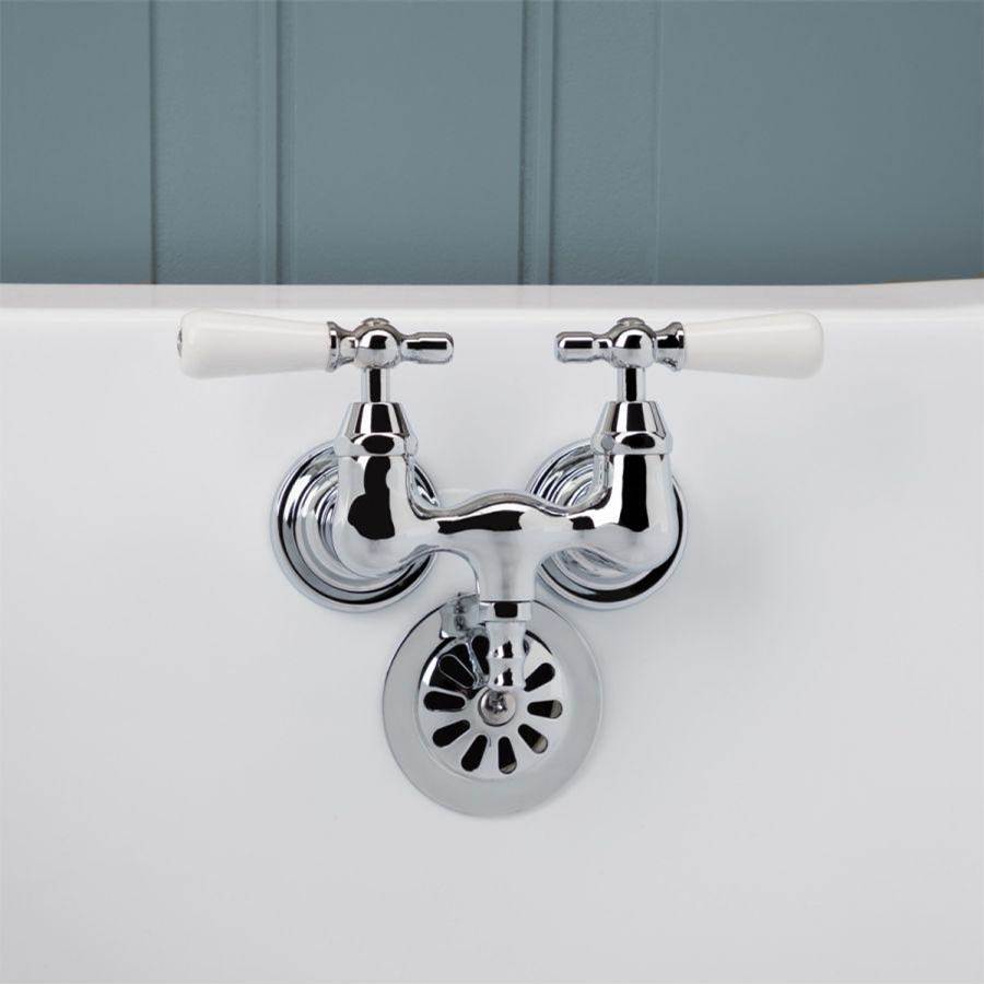 Maidstone - Tub Wall Mount English Telephone Faucet - Down Spout - Oil Rubbed Bronze
