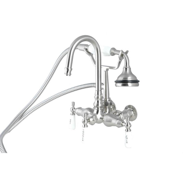 Maidstone - Wall Mount English Telephone Faucet - Gooseneck Spout - Oil Rubbed Bronze