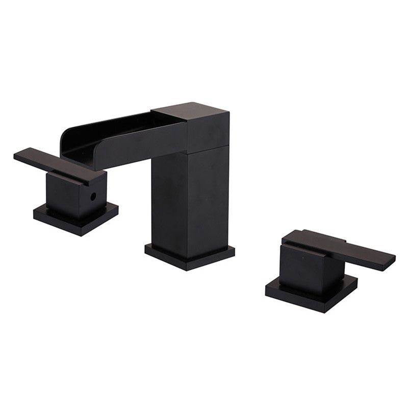 Maidstone - Addison Widespread Waterfall Faucet - Matte Black