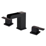 Maidstone - Addison Widespread Waterfall Faucet - Matte Black