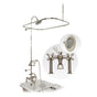 Maidstone - Deck Mount Shower Kit with Classic Spout Faucet Rim Mount Shower Enclosure - Oil Rubbed Bronze