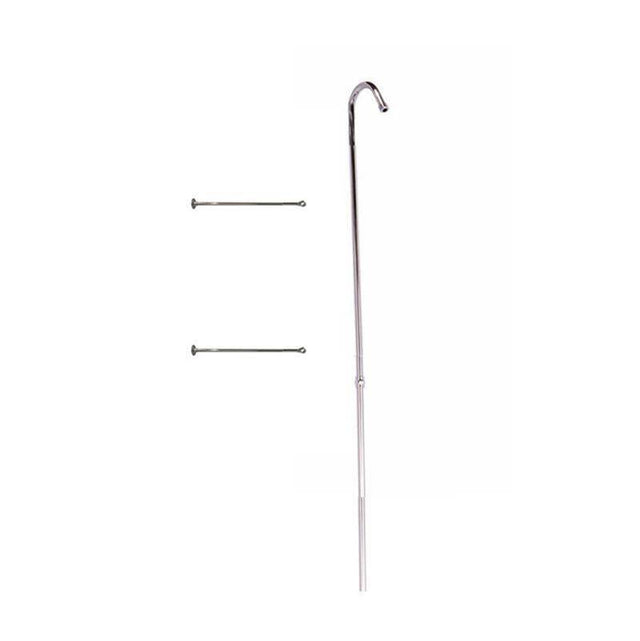 Maidstone - Shower Riser Pipe with Support Braces Shower Riser Pipe with Support Braces - Brushed Nickel - Brushed Nickel