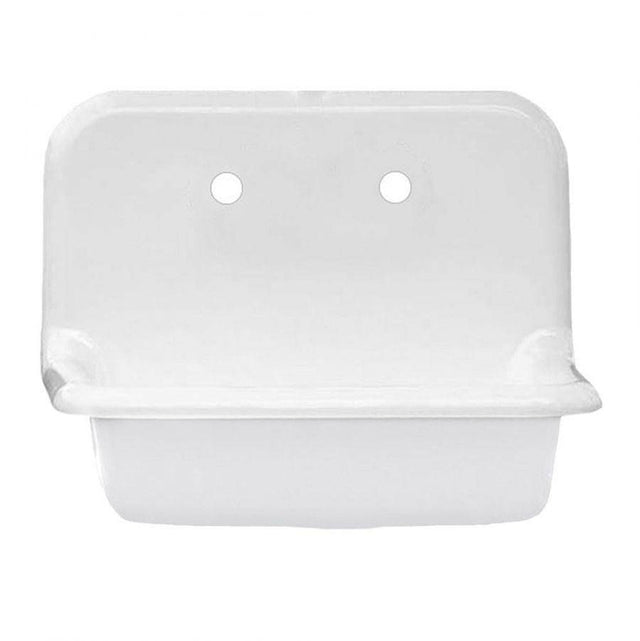 Maidstone - 24'' Cast Iron High Back Sink - White