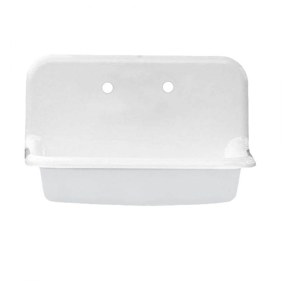 Maidstone - 30'' Cast Iron High Back Sink - White