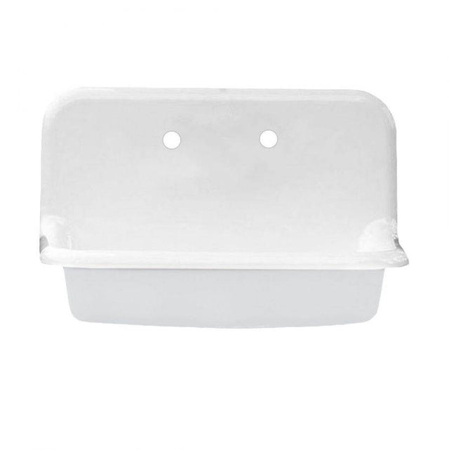 Maidstone - 30'' Cast Iron High Back Sink - White