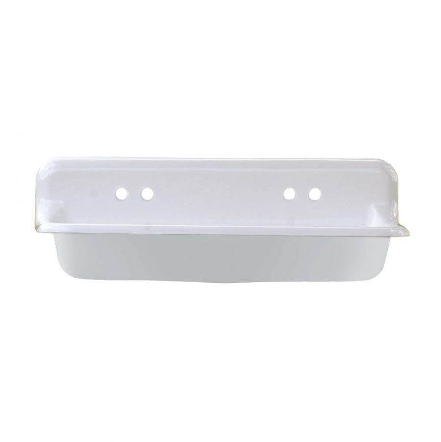 Maidstone - 48'' Cast Iron High Back Sink - White
