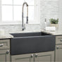Maidstone - 30'' x 18'' Reversible Fireclay Farmhouse Sink - Matte Dark Gray