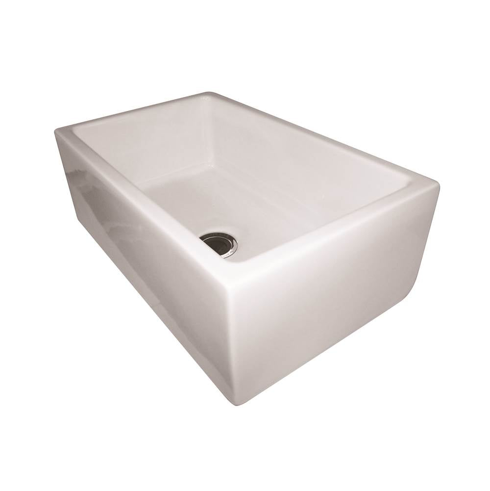 Maidstone - 30'' x 18'' Reversible Fireclay Farmhouse Sink - White