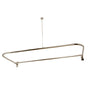 Maidstone - D-Ring Shower Curtain Rod Enclosure Ring/Rod - Brushed Nickel