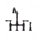 Maidstone - Adriana Sink Faucet - Bridge Style - Matte Black