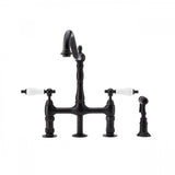 Maidstone - Adriana Sink Faucet - Bridge Style - Matte Black