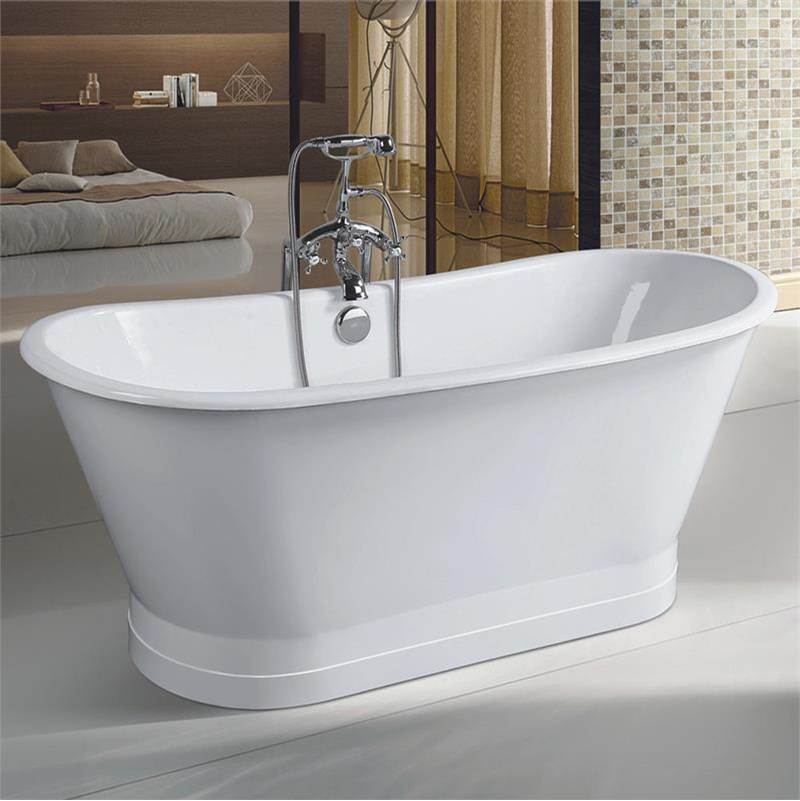 Maidstone - UNA Cast Iron Double Ended Skirted Tub - White
