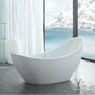Maidstone - Nerida Acrylic Contemporary Slipper Tub - Oil Rubbed Bronze