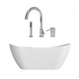 Maidstone - Wexler Acrylic Contemporary Tub - Chrome