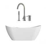 Maidstone - Wexler Acrylic Contemporary Tub - Brushed Nickel