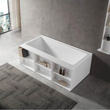 Maidstone - Monty Acrylic Contemporary Freestanding Tub - Brushed Brass
