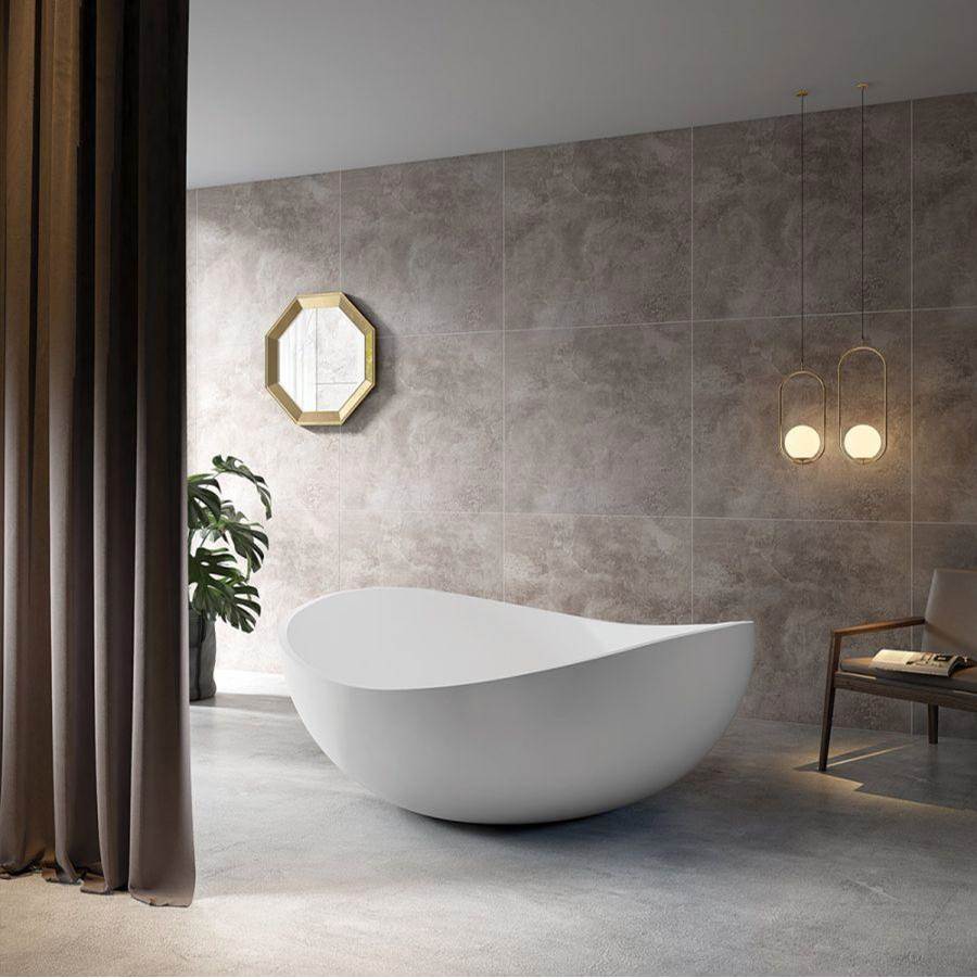 Maidstone - Zora Acrylic Contemporary Tub - Brushed Brass