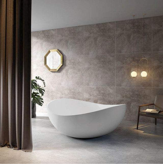 Maidstone - Zora Acrylic Contemporary Tub - Brushed Brass