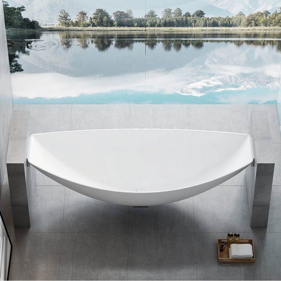 Fabian Acrylic Contemporary Freestanding Tub