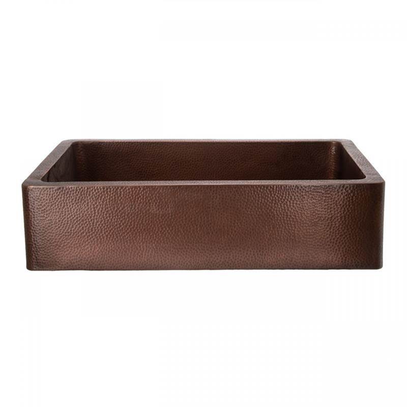 Maidstone - Copper Single Bowl Farmhouse Sink - Medium Copper