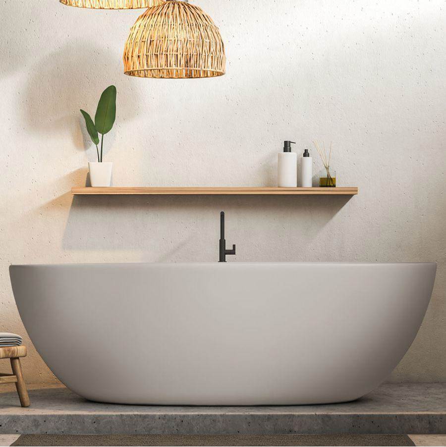 Maidstone - Cannes MINERALCAST Double Ended Tub - Matte White