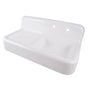 Maidstone - 42'' Cast Iron Sink with Drainboard - White