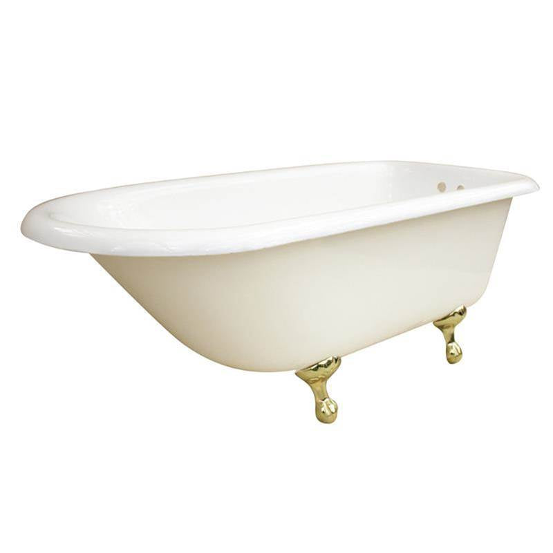 Maidstone - Classic Cast Iron Classic Roll Top Tub - White
