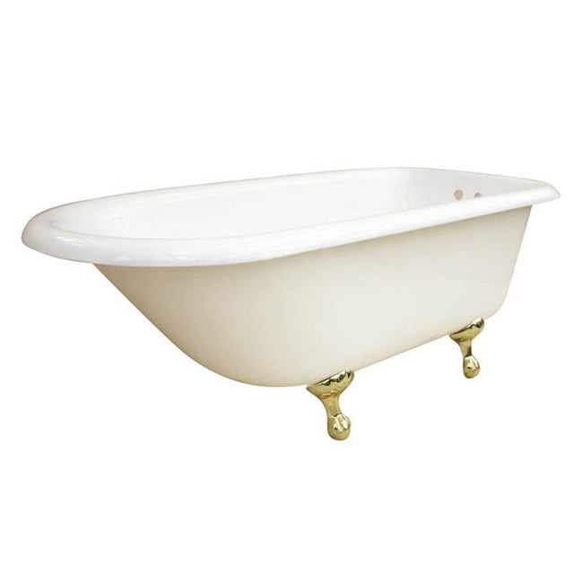 Maidstone - Classic Cast Iron Classic Roll Top Tub - Polished Nickel