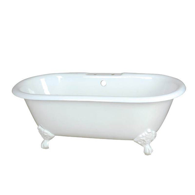 Maidstone - Paloma Cast Iron Double Ended Clawfoot Tub - Chrome