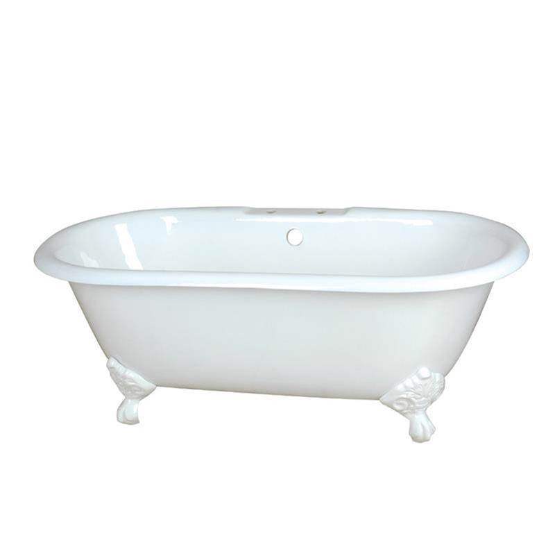 Maidstone - Paloma Cast Iron Double Ended Clawfoot Tub - Brass