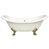Maidstone - Ravelle Cast Iron Double Slipper Clawfoot Tub - Oil Rubbed Bronze