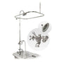Maidstone - Tub Wall Mount Shower Kit with Classic Spout Faucet Wall Mount Shower Enclosure - Oil Rubbed Bronze