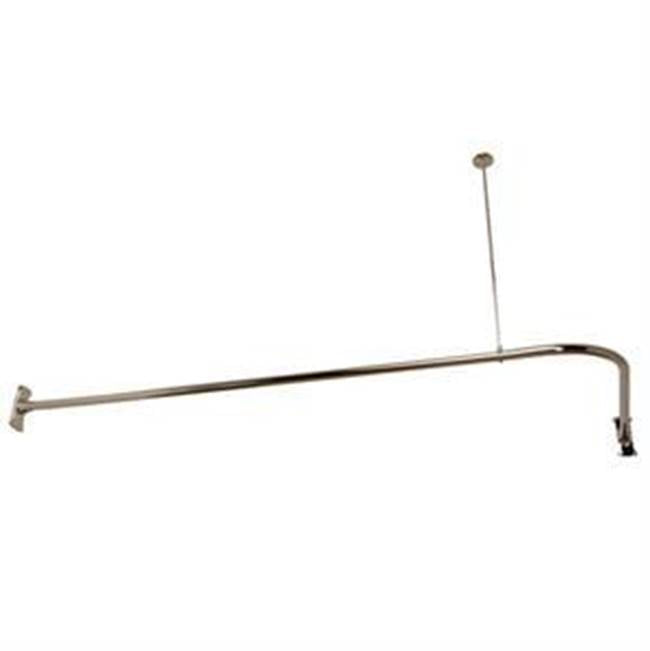 Maidstone - L-Ring Shower Curtan Rod Enclosure Ring/Rod - Chrome