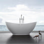Maidstone - Placid Acrylic Contemporary Tub - Brushed Nickel