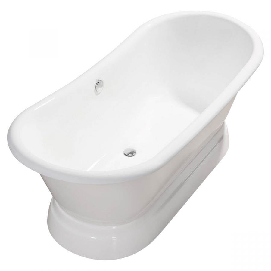 Sussex Cast Iron Double Slipper Pedestal Tub