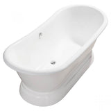 Sussex Cast Iron Double Slipper Pedestal Tub