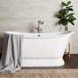 Maidstone - Shailee Cast Iron Double Slipper Pedestal Tub - White