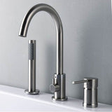 Maidstone - Roman Deck Mount Faucets - Gooseneck - Brushed Nickel