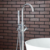 Contemporary Freestanding Faucet - Gooseneck