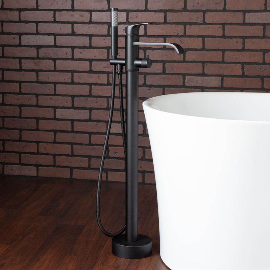 Maidstone - Infinity Freestanding Faucets - Downspout Infinity Freestanding Faucets - Matte Black