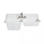 Maidstone - 47 Inch High Back Cast Iron Sink - White