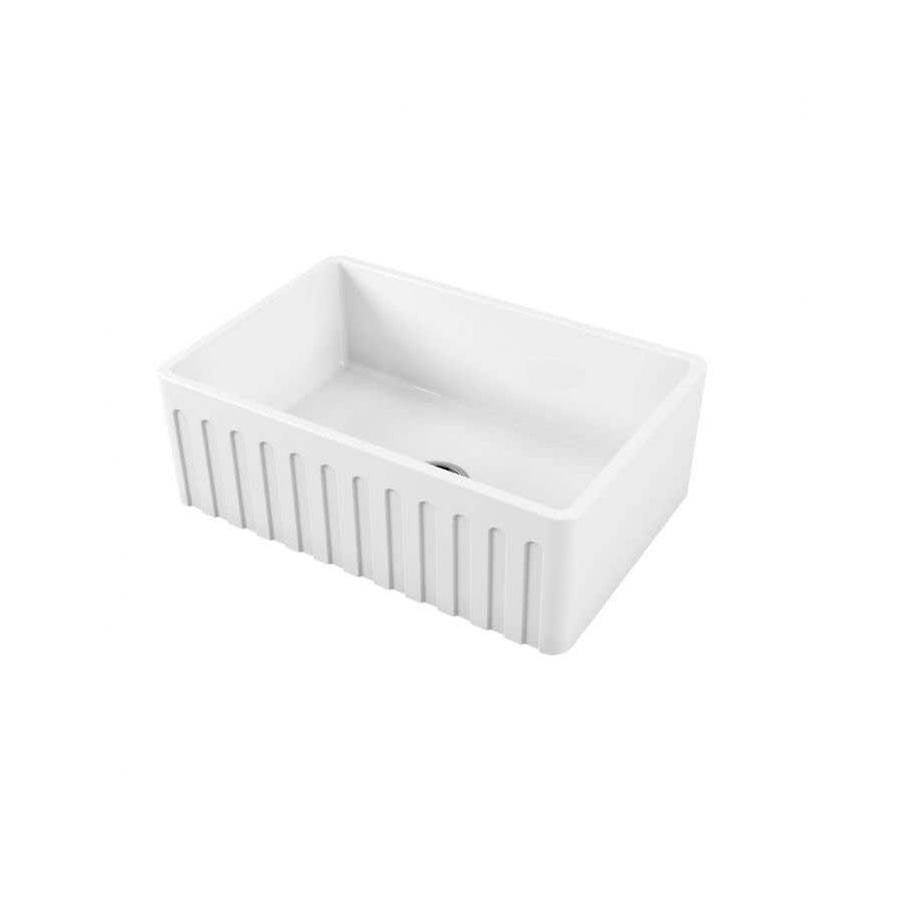33 Inch Fireclay Farmhouse Sink