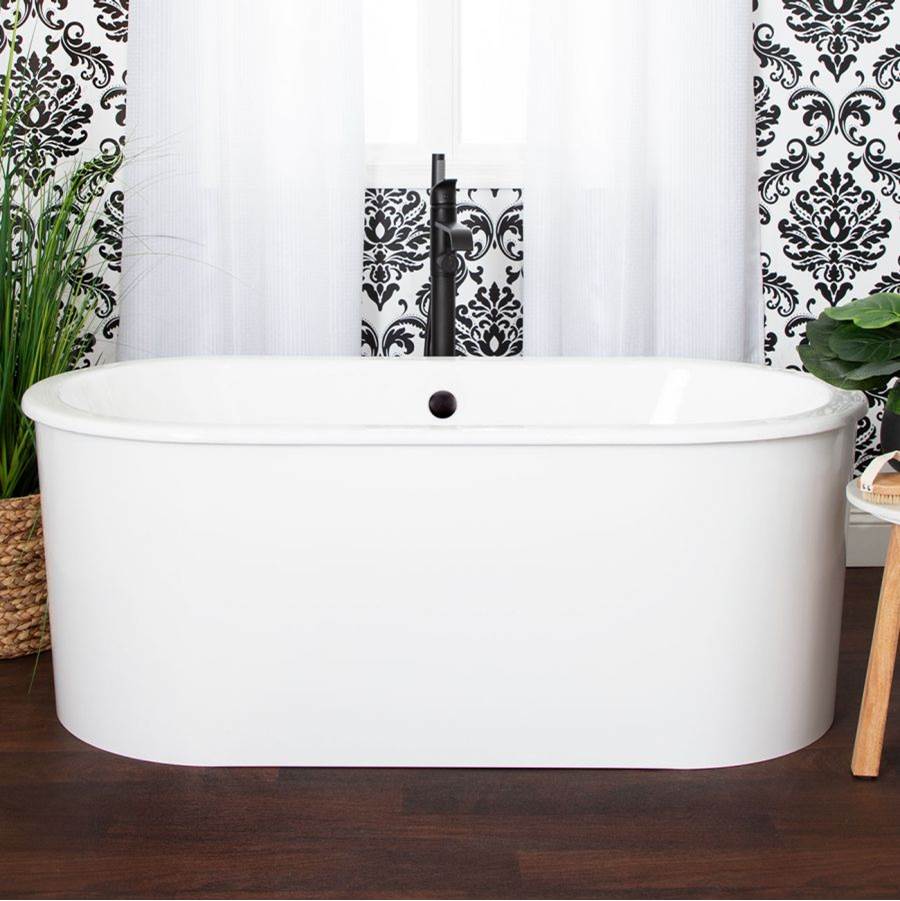 Maidstone - Fulhan Cast Iron Skirted Slipper Tub - White