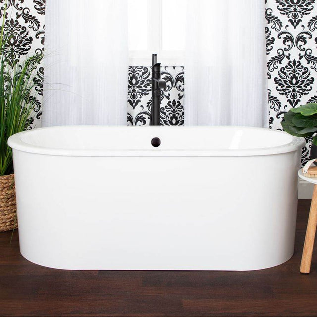 Maidstone - Fulhan Cast Iron Skirted Slipper Tub - White